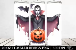 Funny Halloween Clipart, Vampire 20 Oz Tumbler Product Image 2