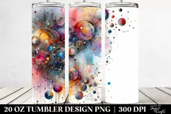Colorful Metallic Watercolor Splash | 20 Oz Tumbler Product Image 2