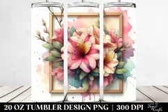 Abstract Wooden Small Stained Azalea Watercolor Splash 20 Oz Product Image 2