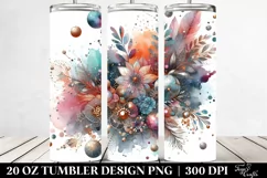 Colorful Metallic Watercolor Splash | 20 Oz Tumbler Product Image 2