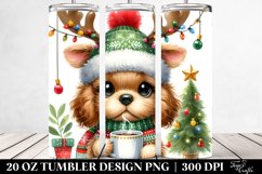 Expressive Cocker Spaniel with Winter Outfit 20 Oz Tumbler Product Image 2