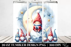 Vibrant Santa with Gnomes | 20 oz Tumbler Product Image 2