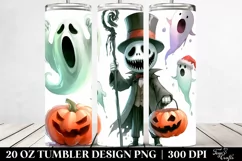 Funny Halloween Clipart, Nightmare 20 Oz Tumbler Product Image 2