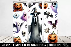 Funny Halloween Clipart, Nightmare 20 Oz Tumbler Product Image 2