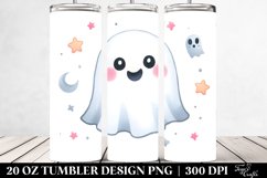 Cute Ghost Watercolor Tumbler Product Image 2