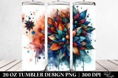 Stained Lobelia Abstract | 20 oz Tumbler Product Image 2