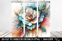 Wooden Camellia Clipart 20 Oz Tumbler Product Image 2