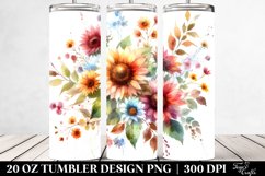 Colorful Sunflower Tumbler | 20 oz Tumbler Product Image 2