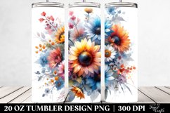 Colorful Sunflower Tumbler | 20 oz Tumbler Product Image 2