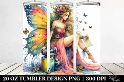 Fairy Sitting Dressed | 20 oz Tumbler Product Image 2