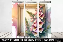 Stained Foxglove Tumbler | 20 oz Tumbler Product Image 2