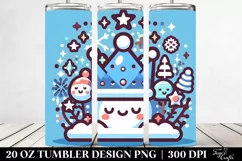 Colorful Winter Crown Design, High-Res 20 Oz Tumbler Product Image 2