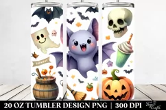 Funny Halloween Clipart, Bat 20 Oz Tumbler Product Image 2