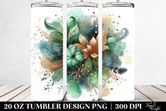 Colorful Greenish Particles with Foil | 20 Oz Tumbler Product Image 2