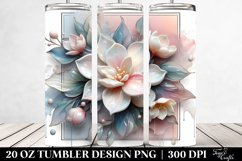 Glossy Gardenia Tumbler | 20 oz Tumbler Product Image 2