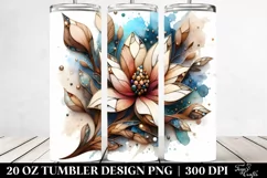 Abstract Wooden Stained Magnolia | 20 oz Tumbler Product Image 2
