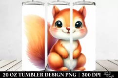 Colorful Baby Squirrel Eyes | 20 Oz Tumbler Product Image 2
