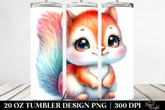 Colorful Baby Squirrel Eyes | 20 Oz Tumbler Product Image 2