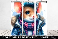 Cute Baby Mouse Drawing Tumbler | 20 oz Tumbler Product Image 2