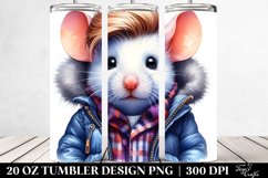 Cute Baby Mouse Drawing Tumbler | 20 oz Tumbler Product Image 2