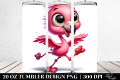 Colorful Baby Flamingo | 20 Oz Tumbler Product Image 2