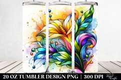Colorful Stained Calla Lily | 20 oz Tumbler Product Image 2