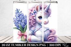 Cute Baby Unicorn Hyacinth | 20 Oz Tumbler Product Image 2