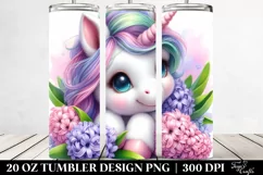 Baby Unicorn Hyacinth Frame|20 oz Tumbler Product Image 2