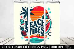 Vibrant Summer Beach Vibes | 20 oz Tumbler Product Image 2