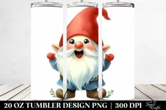 Simple Whimsical Gnome Clipart, High-Res 20 Oz Tumbler Product Image 2