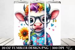 Excited Cow in Pajamas 20 Oz Tumbler Product Image 2