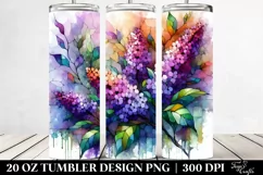 Colorful Stained Lilac | 20 oz Tumbler Product Image 2
