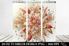 Colorful Gliterry Redish Background | 20 oz Tumbler Product Image 2