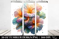 Nasturtium Watercolor Splash 20 Oz Tumbler Product Image 2