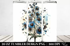 Stained Delphinium | 20 Oz Tumbler Product Image 2