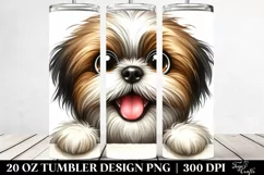 Crazy Looking Shih Tzu Smiling | 20 Oz Tumbler Product Image 2
