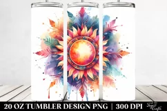Vibrant Sun Watercolor | 20 Oz Tumbler Product Image 2