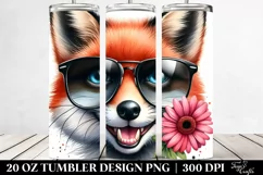 Expressive Fox Sunglasses Flower in the Mouth | 20 oz Product Image 2