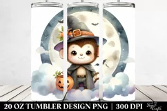 Happy Monkey with Party Hat 20 Oz Tumbler Product Image 2