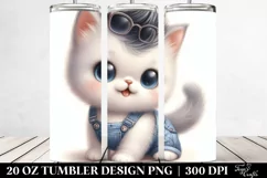 Happy Baby Cat 20 Oz Tumbler Product Image 2