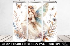 Washed Watercolor Boho Fairy | 20 oz Tumbler Product Image 2
