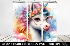 es Unicorn Baby. 20 Oz Tumbler Design Product Image 2