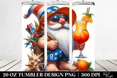 Digital Painting Pastel Gnome | 20 Oz Tumbler Product Image 2