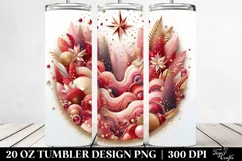 Colorful Redish Gliterry Background | 20 Oz Tumbler Product Image 2