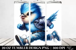 Cute Baby Bird Running | 20 oz Tumbler Product Image 2