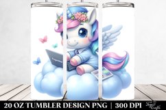 Cute Baby Unicorn Programmer | 20 Oz Tumbler Product Image 2