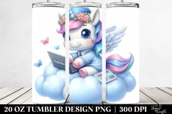 Cute Baby Unicorn Programmer | 20 Oz Tumbler Product Image 2