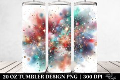 Colorful Watercolor Particle | 20 oz Tumbler Product Image 2