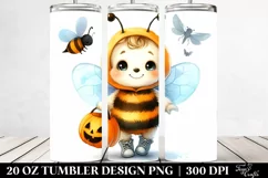 Halloween Clipart Bee 20 Oz Tumbler Product Image 2