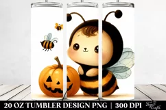 Halloween Clipart Bee 20 Oz Tumbler Product Image 2